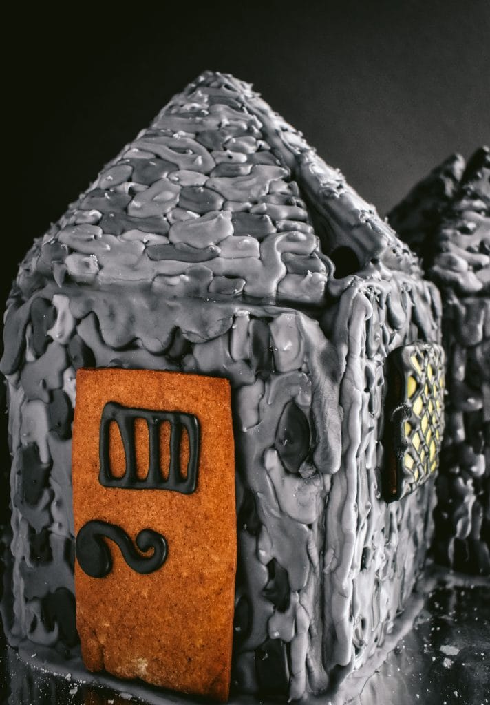 side view of Harry Potter Hagrid's Hut Gingerbread House