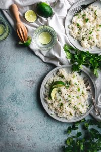 Cilantro Lime Rice in the Rice Cooker - Humbly Homemade