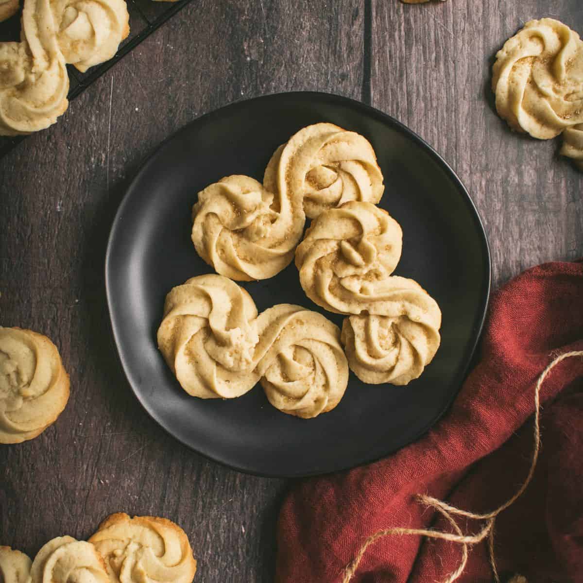 Spritzgebäck | German Spritz Cookies without a Press - Humbly Homemade