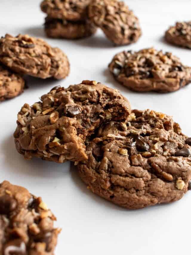 Easy German Chocolate Cake Mix Cookies Recipe
